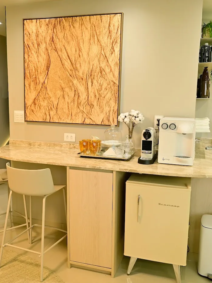 Ambiente reservado do lounge